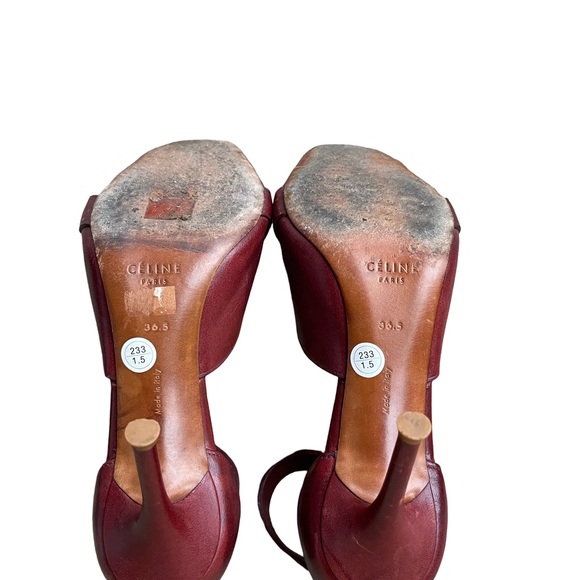 Celine burgundy pumps 36.5 - Picture 6 of 6